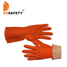 Orange Household Latex Working Glove